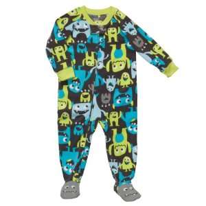   Happy Monsters Footed Blanket Sleeper Pajamas   2 Toddler (2t) Baby