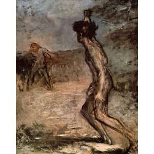  Oil Painting David and Goliath Edgar Degas Hand Painted 