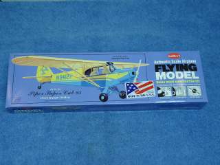   PIPER SUPER CUB 95 BALSA FLYING MODEL AIRPLANE KIT #303 24 WING SPAN