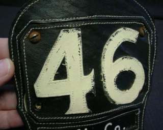 1940 50S BALTIMORE FIRE CO #46 LEATHER HELMET SHIELD  