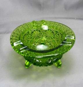 Smith Green Dasiy and Buttons Three Toed Ashtray  