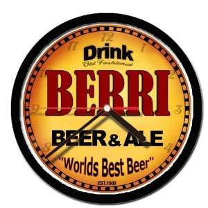  BERRI beer and ale cerveza wall clock 