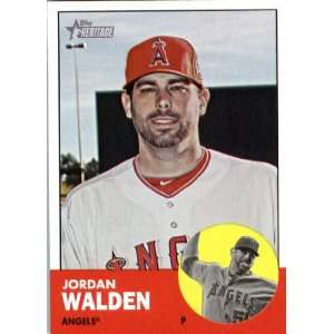  2012 Topps Heritage 49 Jordan Walden   Angels (ENCASED MLB 