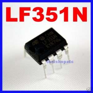 10 pcs. LF351N LF351 Wide Bandwidth Single J FET Op Amp  