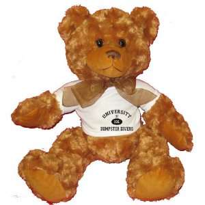  UNIVERSITY OF XXL DUMPSTER DIVERS Plush Teddy Bear with 