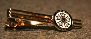 24k Gold Filled Tie Bar w/Full Coat of Arms
