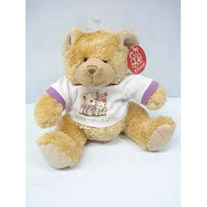  Plush 8 1/2 Sitting Bear with T Shirt   Together Makes It 