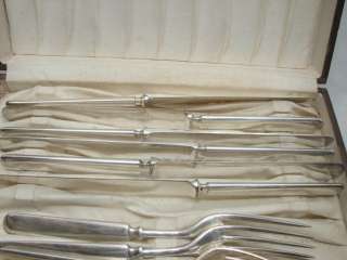 ROGERS SET SILVER PLATE FLATWARE TIPPED W/WOOD CHEST 43 PCS MIXED SET 