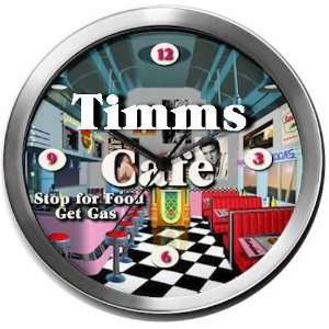  TIMMS 14 Inch Cafe Metal Clock Quartz Movement Kitchen 