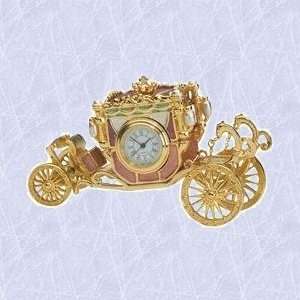   Baroque Carriage statue clock timepiece jewelery box 