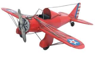 RED PLANE Airplane Tin Classic Antique Finish  