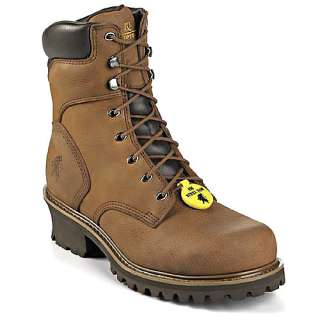 Mens CHIPPEWA 8 Logger Steel Toe Work Boots 55026  