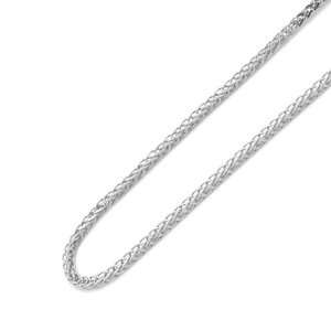  14K White Gold 1.2mm Wheat Chain Necklace 18 Jewelry