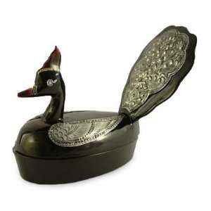  Lacquer wood jewelry box, Star of Swan