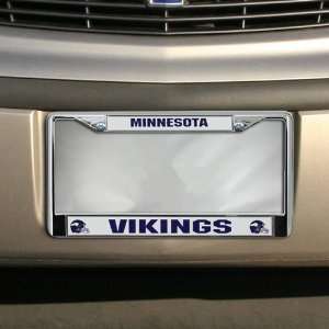    Minnesota Vikings Chrome License Plate Frame