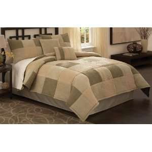  Pem America Concentric Squares King Comforter Set With 4 