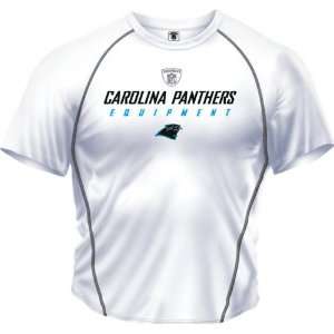 Carolina Panthers  White  Speedwick Performance Short Sleeve Shirt 