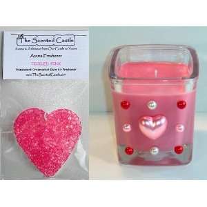  Tickled Pink Scented Soy Candle & Aroma Freshener 