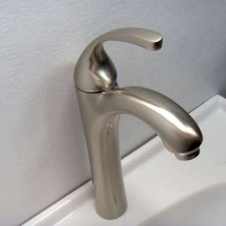 Satin Brushed Nickel Bathroom Sink Faucet Mixer Tap A39  