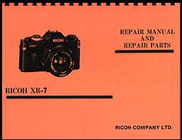 Ricoh XR 7, XR 6,  KS 2 Camera Repair Manual  