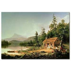   Home in the Woods  by Thomas Cole 32 x 22 Canvas Art 