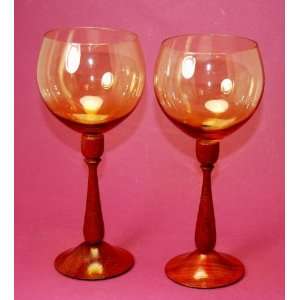  Awesome Padauk Wood Goblets   One Pair