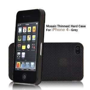 Mosaic Thinnest Hard Case For iPhone 4 (AT&T Only) GREY 