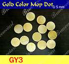 Inlay Material   Gold MOP Dots 5mm x 1mm 50pcs (GY3)