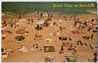REHOBOTH BEACH DE Girls Couples Bikinis Blankets Beach postcard