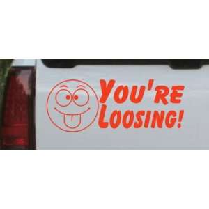 Red 44in X 16.7in    Your Loosing Funny Car Window Wall Laptop Decal 