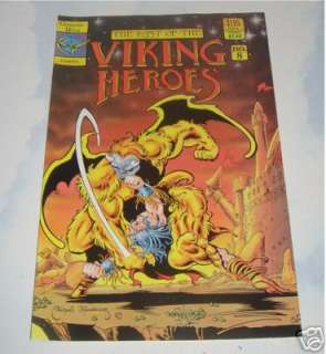 VIKING HEROES COMIC SIGNED BY M THIBODEAUX & JACK KIRBY  