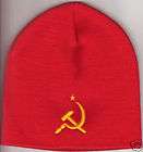 HAMMER and SICKLE RED PUNK BEANIE Russia USSR
