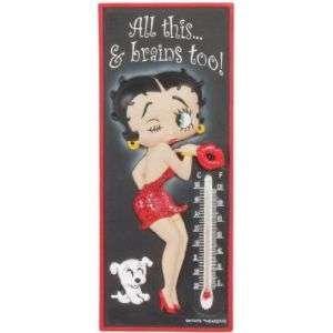 BETTY BOOP CLASSIC W/ PUDGY THERMOMETER ALL THIS&BRAINS  