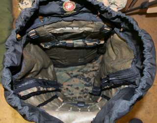 INSIDE OF THE PACK SHOWN   THERE ARE BUCKLES IN PLACE FOR A RADIO 