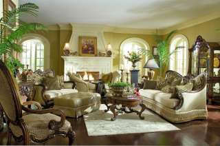 Aico Chateau Beauvais Living Room 2 Pc Sweetheart Chaise, & Cocktail 