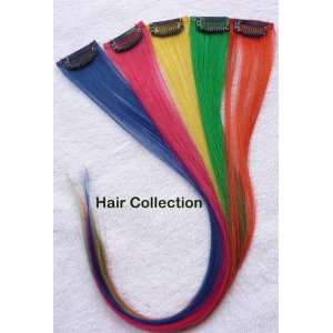  18 Colorfull Human Hair clip in on Extensions Beauty