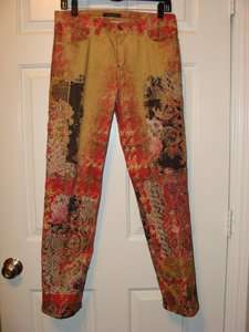   Roberto Cavalli Multi Color Jeans Signed by the Designer  Autographed