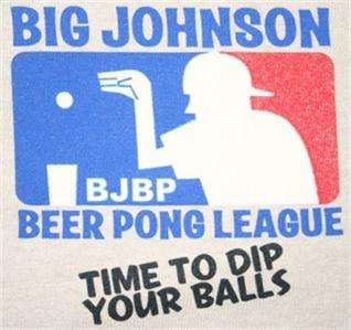 Big Johnson T Shirt Beer Pong League  