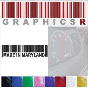   Graphic   Barcode UPC Pride Patriot Made In Maryland MD A575   Yellow