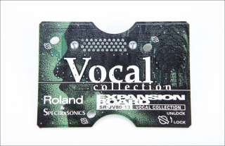 Roland SR JV80 13 Vocal Collection Expansion JV XV XP  