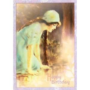  Happy Birthday, Birthday Note Card by Bessie Pease, 5x7 