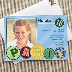   Photo Birthday Party Invitations for Kids