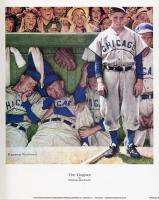 Norman Rockwell Saturday Evening Post Print THE DUGOUT  