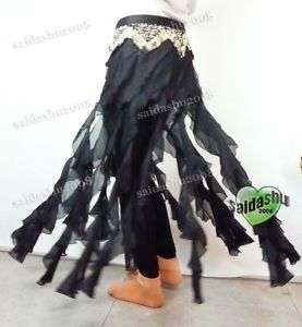 tribal long fringe belly dance hip belt scarf skirt *I  