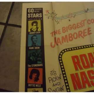 1966 ROAD TO NASHVILLE Movie Poster MARTY ROBBINS CASH  