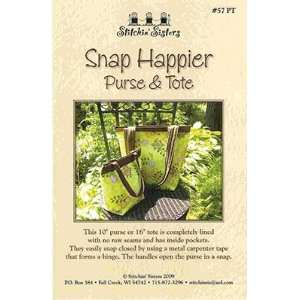  Snap Happier Purse & Tote Pattern Arts, Crafts & Sewing