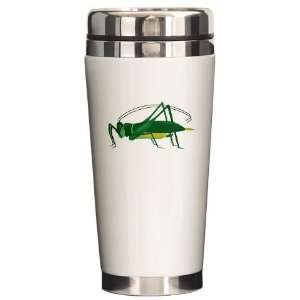  Grasshopper Nature Ceramic Travel Mug by 