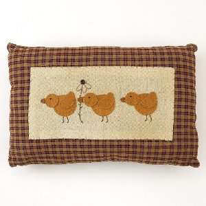   Spring Chicks Small Pillow Country Rustic Home Decor