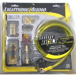  Lightning Audio Bolt 4 AWG Kit Deluxe   Car amplifier 