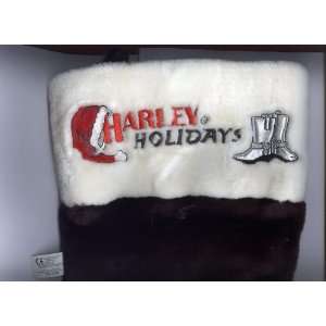  Harley Davidson Black Plush Christmas Stocking (Officially 